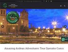 Tablet Screenshot of amazingandeanadventures.com